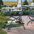 Wózek ogrodowy ze stali ocynkowanej Made in Italy - Selvaggia Viadurini