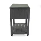 Wózek zewnętrzny z malowanego aluminium z różnymi wykończeniami - Hotel Viadurini