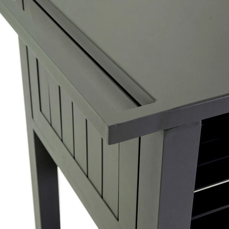 Wózek zewnętrzny z malowanego aluminium z różnymi wykończeniami - Hotel Viadurini