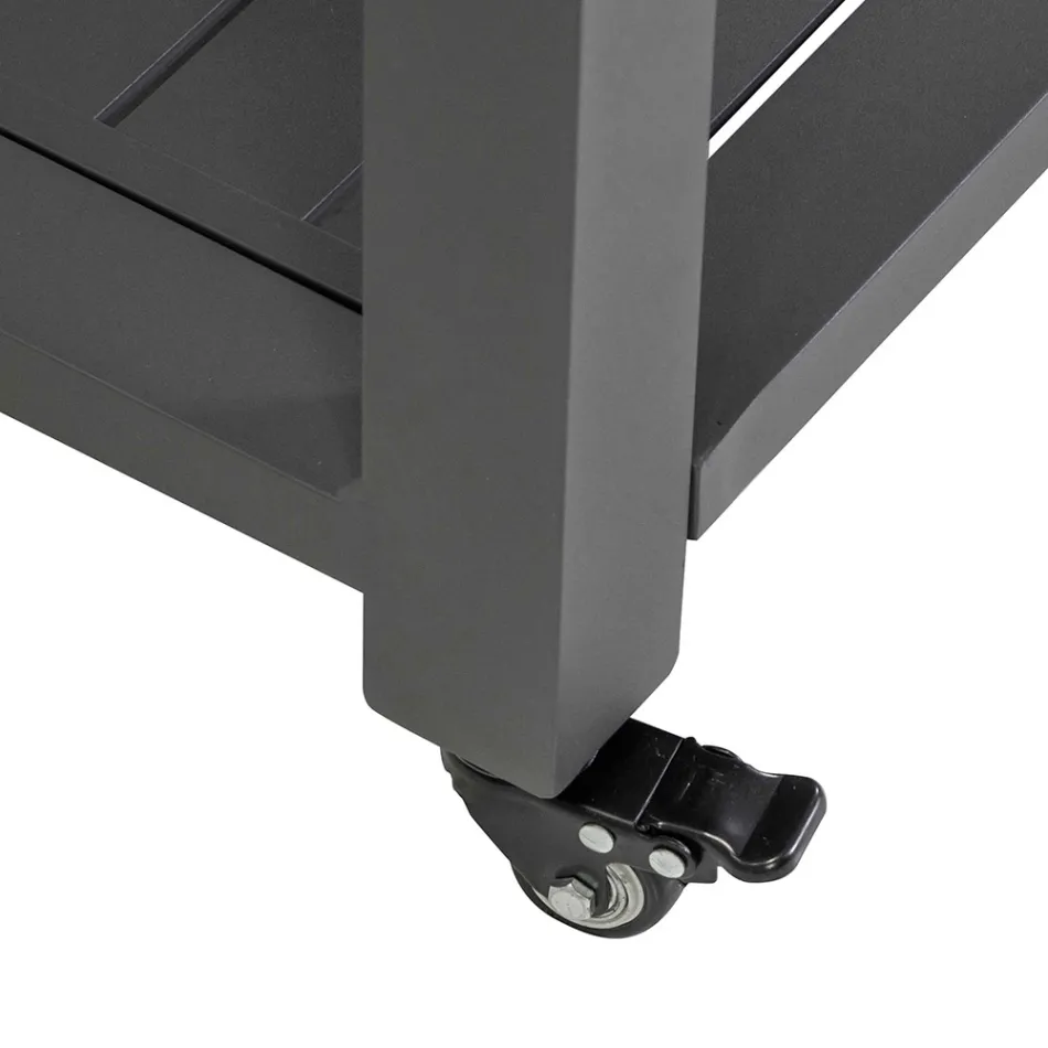 Wózek zewnętrzny z malowanego aluminium z różnymi wykończeniami - Hotel Viadurini