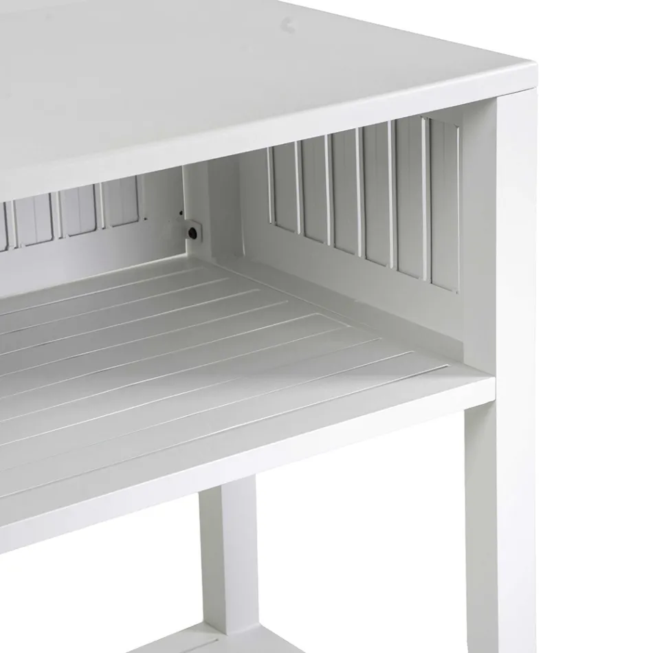 Wózek zewnętrzny z malowanego aluminium z różnymi wykończeniami - Hotel Viadurini