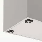 Wózek wysuwany z białej melaminy Columbus o otwartych porach Viadurini