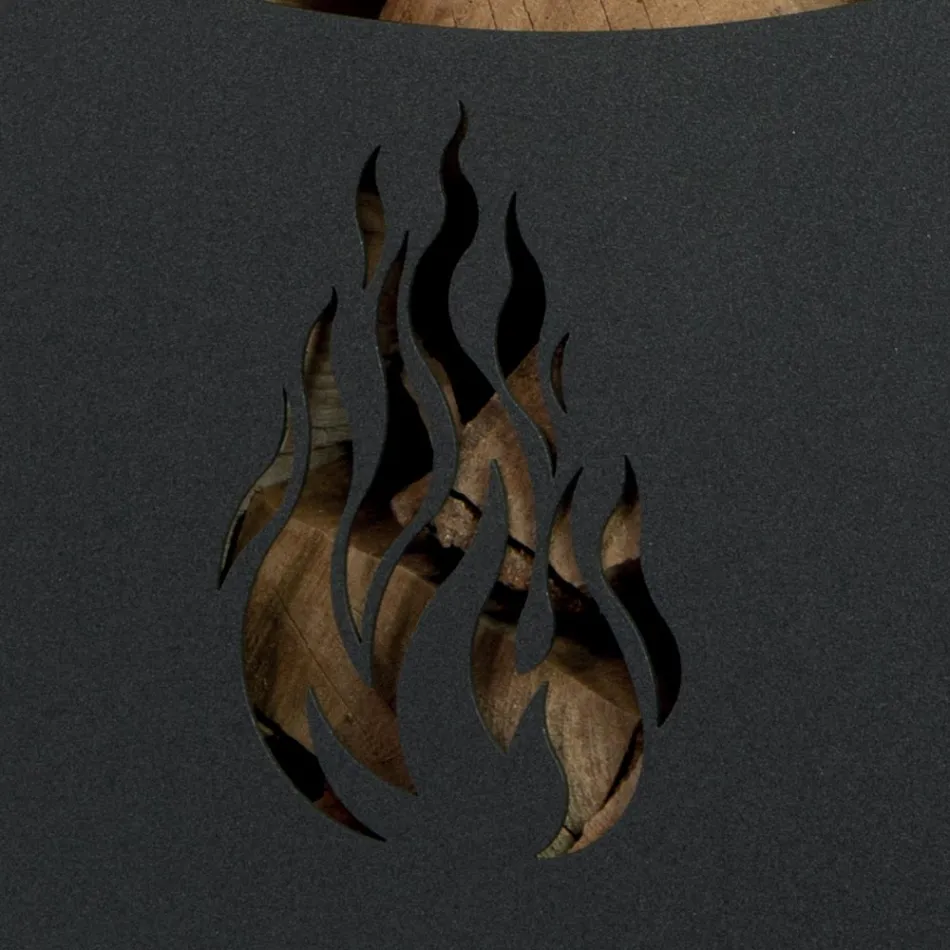 Wózek metalowy, drewniany z półką i 4 kołami Made in Italy - Geco Viadurini