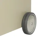 Wózek metalowy, drewniany z półką i 4 kołami Made in Italy - Geco Viadurini