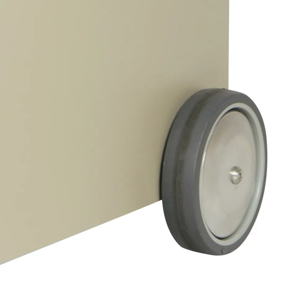 Wózek metalowy, drewniany z półką i 4 kołami Made in Italy - Geco Viadurini