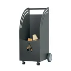 Metalowy drewniany wózek z 4 kołami Made in Italy - Biedronka Viadurini