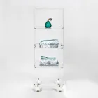 Wózek kuchenny z pleksiglasu Made in Italy - Ercolano Viadurini