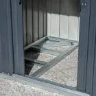 Domek ogrodowy z drzwiami zawiasowymi w różnych rozmiarach - Szczeniak Viadurini