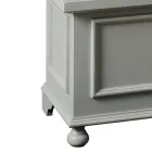 Skrzynia o konstrukcji z litej topoli Made in Italy - Dievis Viadurini