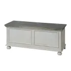 Skrzynia o konstrukcji z litej topoli Made in Italy - Dievis Viadurini