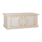 Skrzynia z fornirowanego drewna z różnymi wykończeniami Made in Italy - Krishna Viadurini