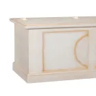 Skrzynia z fornirowanego drewna z różnymi wykończeniami Made in Italy - Krishna Viadurini