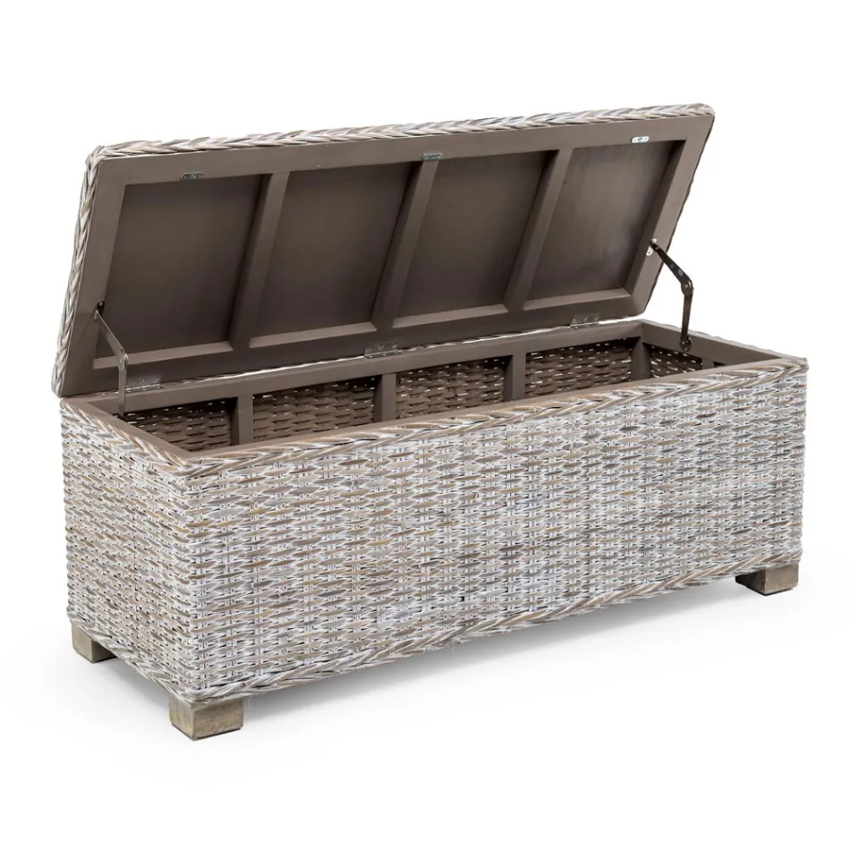 Skrzynia zewnętrzna z naturalnego włókna Kubù - Nogitsune Viadurini