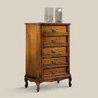 Klasyczna drewniana komoda z 7 lub 5 szufladami Made in Italy - Richard Viadurini