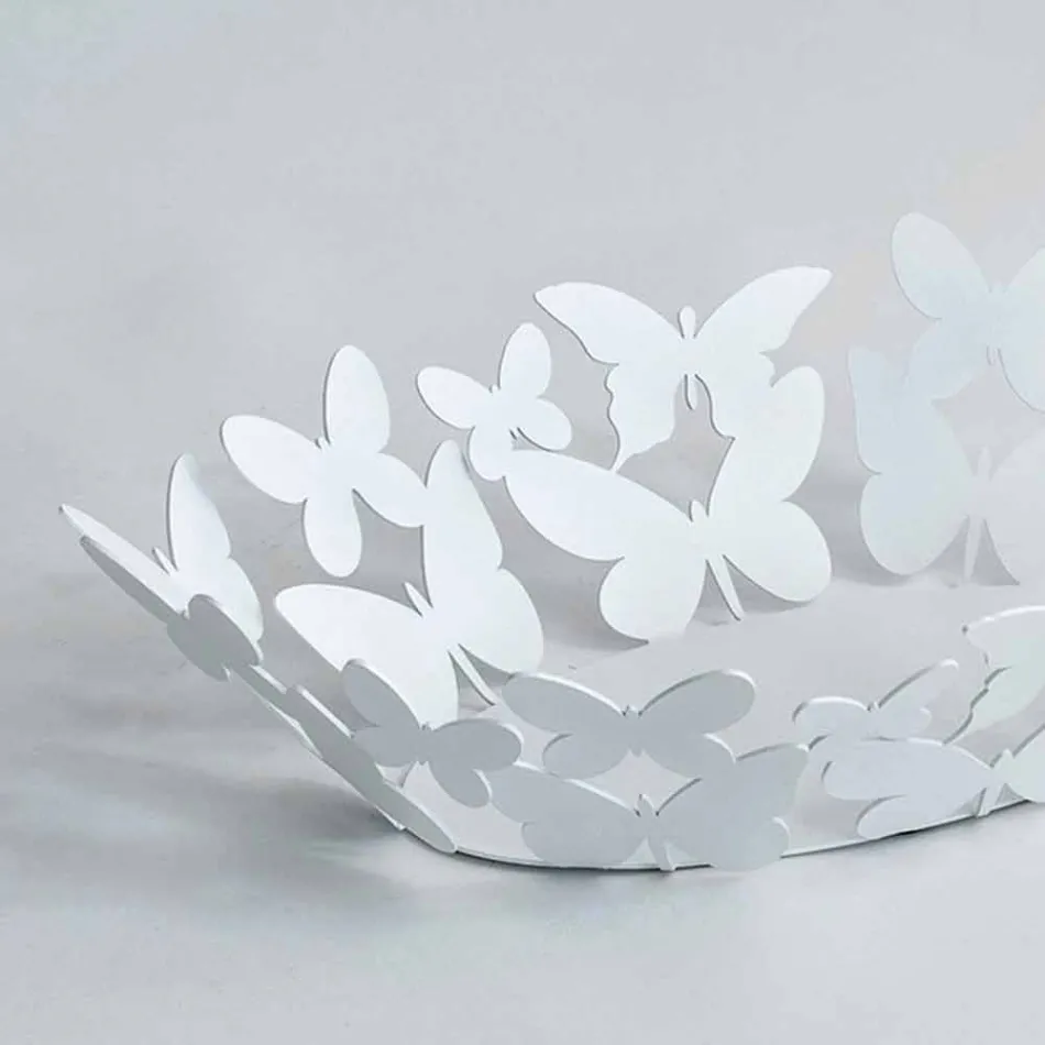 Nowoczesne owalne centralne białe lub beżowe żelazo Made in Italy - Leiden Viadurini