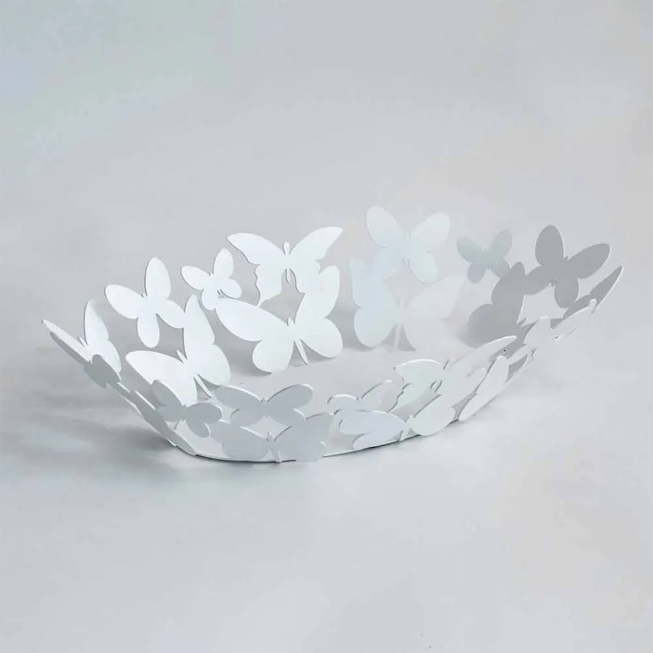 Nowoczesne owalne centralne białe lub beżowe żelazo Made in Italy - Leiden Viadurini