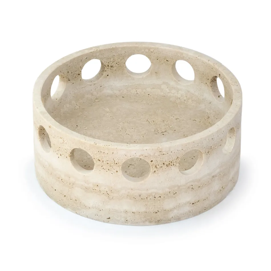 Satynowa marmurowa ozdoba/taca kieszonkowa Made in Italy - Hinata Viadurini