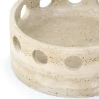 Satynowa marmurowa ozdoba/taca kieszonkowa Made in Italy - Hinata Viadurini