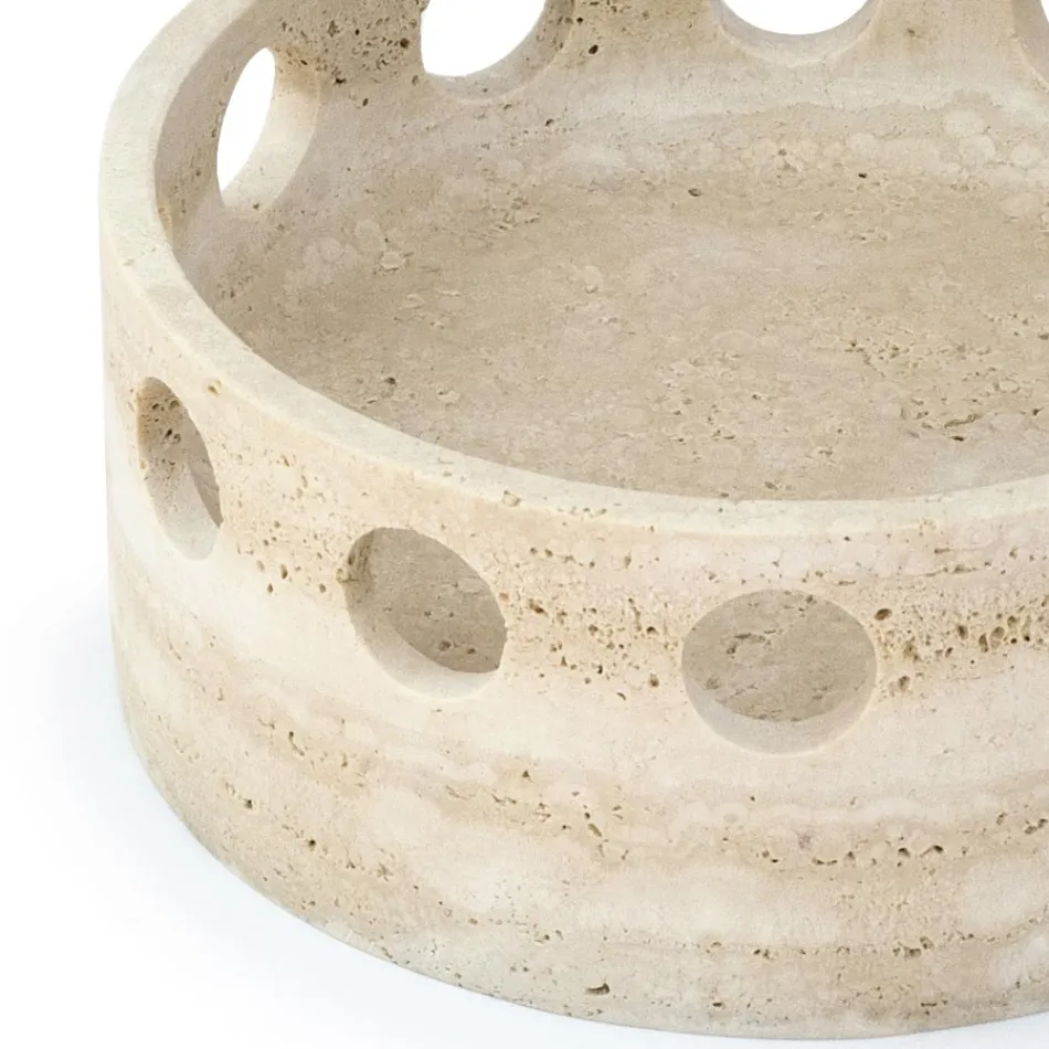 Satynowa marmurowa ozdoba/taca kieszonkowa Made in Italy - Hinata Viadurini