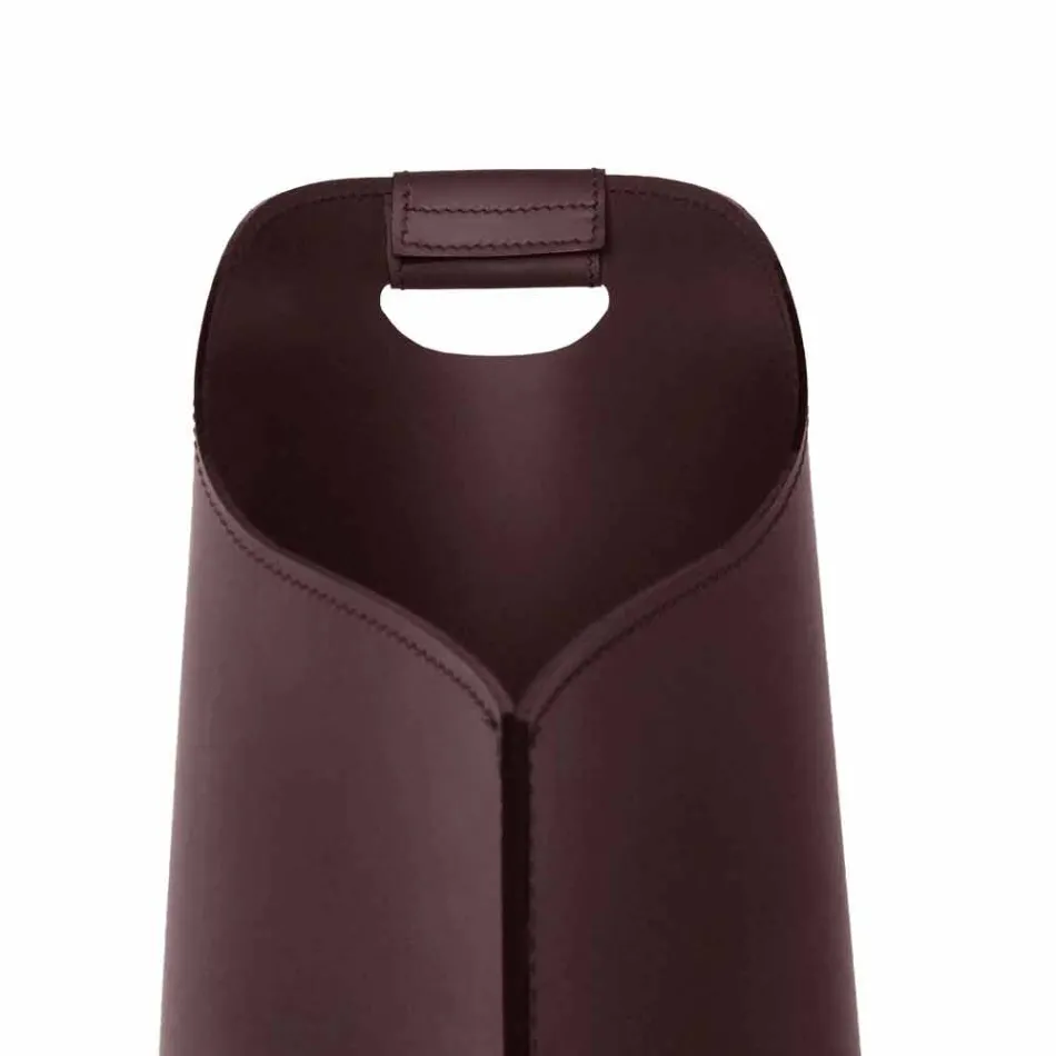 Uchwyt pellet kryty kosz skórzany 15 kg Sapel projekt Viadurini