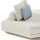 Szezlong ogrodowy narożny z tkaniny Made in Italy - Rubik Viadurini