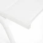 Szezlong zewnętrzny z materiału tekstylnego i aluminium na kółkach, 4 sztuki - Babilonia Viadurini