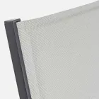 Szezlong ogrodowy z kółkami i odchylanym oparciem, 4 sztuki - Babilonia Viadurini