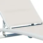 Szezlong ogrodowy z aluminium z siedziskiem z tkaniny Textilene - Zohra Viadurini