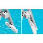 Nowoczesna szezlong ogrodowy z parasolką i rozkładanym oparciem - Arnold Viadurini