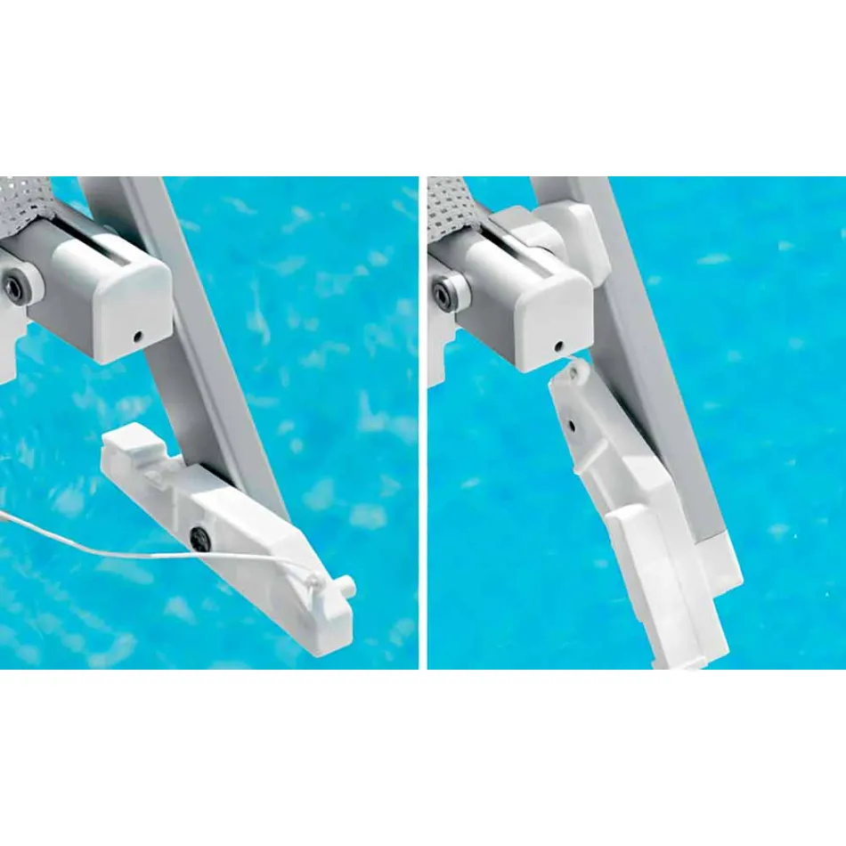 Nowoczesna szezlong ogrodowy z parasolką i rozkładanym oparciem - Arnold Viadurini