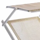 Nowoczesna szezlong ogrodowy z parasolką i rozkładanym oparciem - Arnold Viadurini