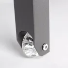 Rozkładany szezlong ogrodowy z aluminium, Homemotion, 4 sztuki - Lester Viadurini