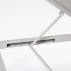 Rozkładany szezlong ogrodowy z aluminium, Homemotion, 4 sztuki - Lester Viadurini