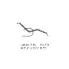 Skórzany szezlong z chromowaną stalową konstrukcją Made in Italy - Bejrut Viadurini