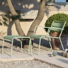 Szezlong ogrodowy z metalowym podnóżkiem Made in Italy - Amina Viadurini