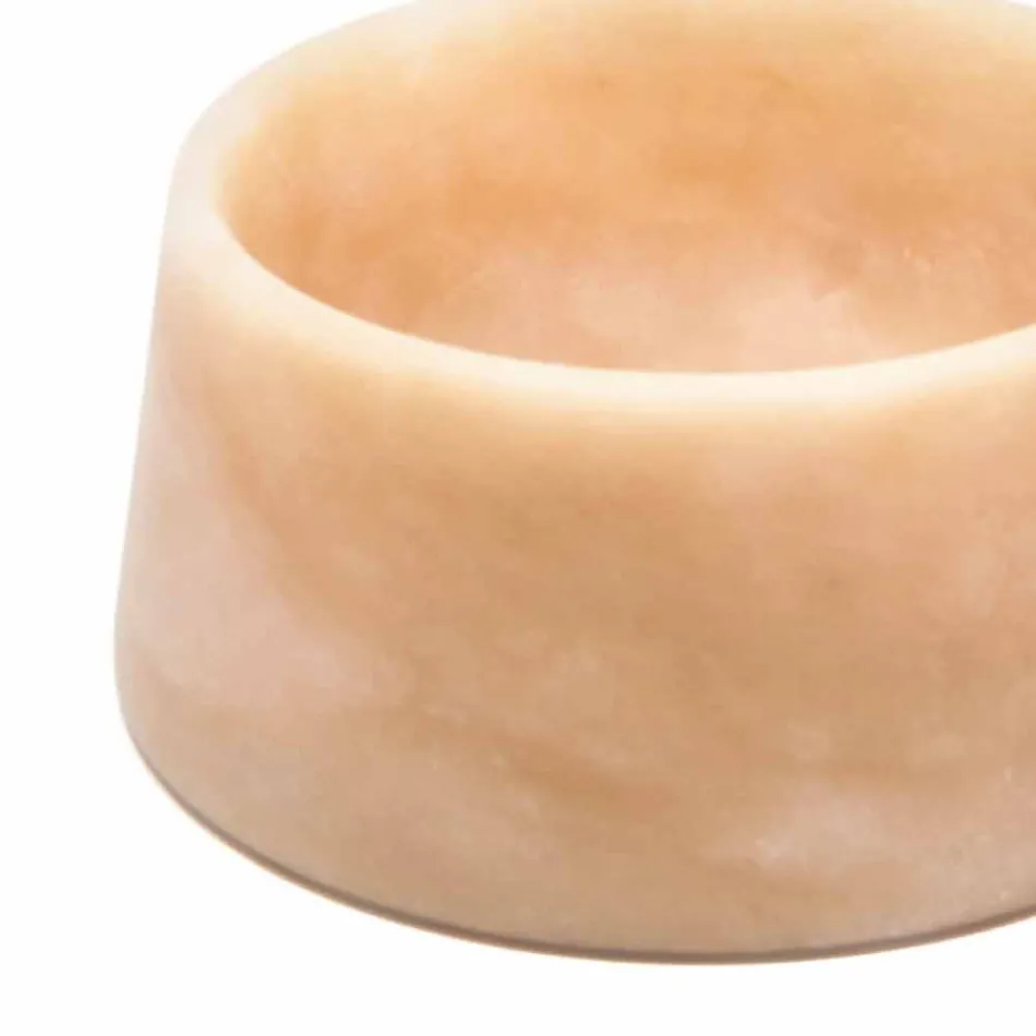 Nowoczesna miska dla psa i kota z różowego marmuru Portugalia lub zielonego marmuru z Gwatemali - Catt Viadurini