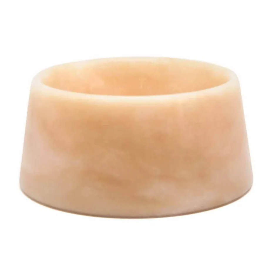 Nowoczesna miska dla psa i kota z różowego marmuru Portugalia lub zielonego marmuru z Gwatemali - Catt Viadurini