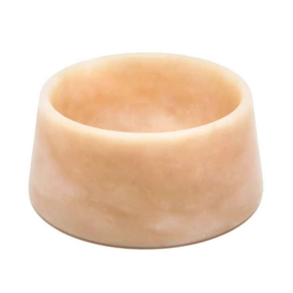 Nowoczesna miska dla psa i kota z różowego marmuru Portugalia lub zielonego marmuru z Gwatemali - Catt Viadurini