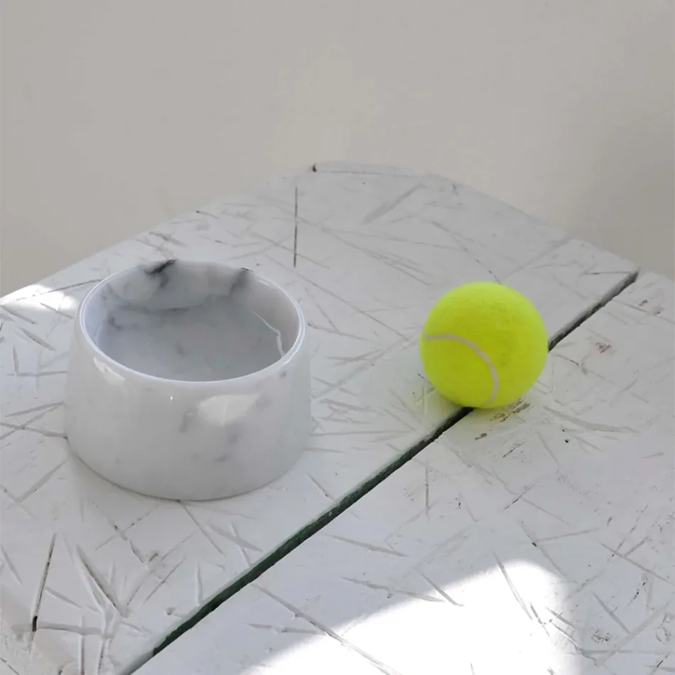 Marmurowa miska dla psa/kota Made in Italy - Komi Viadurini