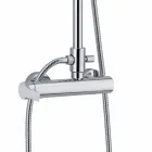 Kolumna prysznicowa z mosiężną baterią jednouchwytową Made in Italy - Padula Viadurini