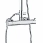 Kolumna prysznicowa z mieszaczem termostatycznym z mosiądzu Made in Italy - Gallo Viadurini