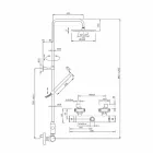 Kolumna prysznicowa z ultracienką stalową głowicą prysznicową Made in Italy - Studio Viadurini