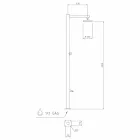 Kolumna prysznicowa ogrodowa z chromowanej stali nierdzewnej Made in Italy - Modeo Viadurini