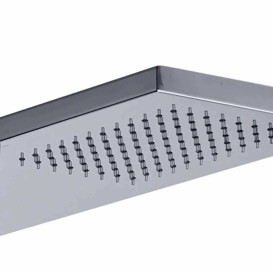 Termostatyczna kolumna prysznicowa z chromowanej stali nierdzewnej Wyprodukowano we Włoszech - Pampo Viadurini