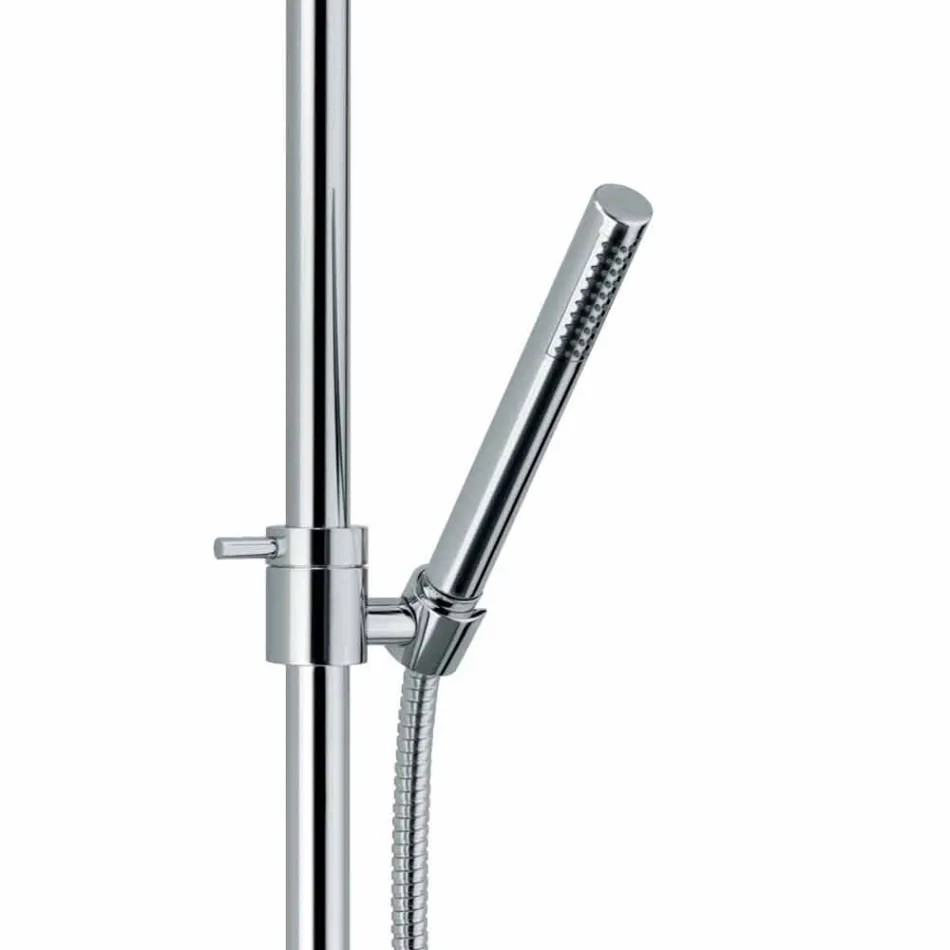 Luksusowa kolumna prysznicowa z mosiężnym chromowanym wykończeniem Made in Italy - Gallo Viadurini