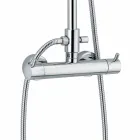 Luksusowa kolumna prysznicowa z mosiężnym chromowanym wykończeniem Made in Italy - Gallo Viadurini