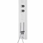 Stalowa kolumna prysznicowa z deszczownicą Made in Italy - Sailor Viadurini