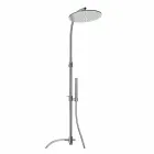 Mosiężna kolumna prysznicowa z okrągłą stalową głowicą prysznicową Made in Italy - Kennedy Viadurini