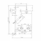 Mosiężna kolumna prysznicowa z okrągłą ultracienką głowicą prysznicową Made in Italy - Merio Viadurini