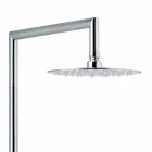 Kolumna prysznicowa z chromowanego mosiądzu, kwadratowa konstrukcja Made in Italy - Padula Viadurini